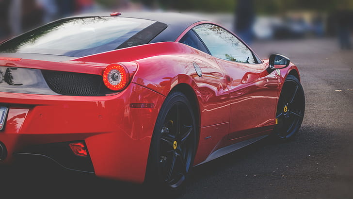 Ferrari, red, car, red cars, vehicle, Ferrari 458 Italia, HD wallpaper