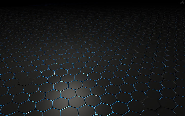 abstract, hexagon, 3D, pattern, no people, honeycomb, backgrounds, HD wallpaper