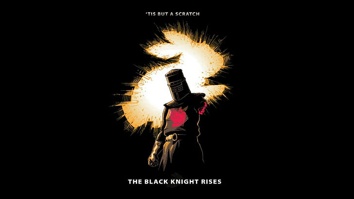 Black Knight, drawing, Knights, Medieval, Monty Python, movies