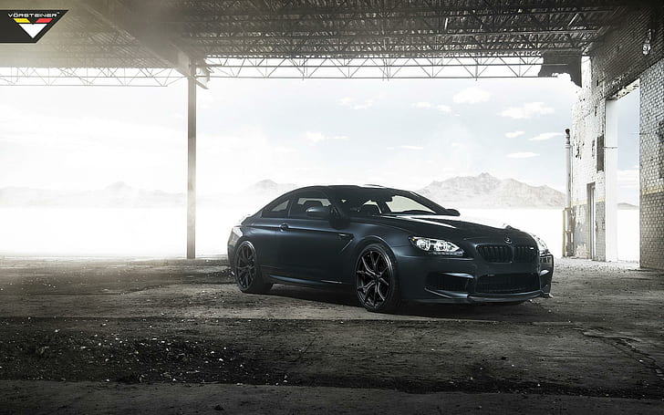 HD wallpaper: 2014 BMW M6 Gran Coupe Aero Front By Vorsteiner, black coupe  | Wallpaper Flare