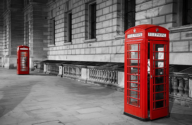 red telephone booth, London, symbol, photo, photographer, Jamie Frith, HD wallpaper