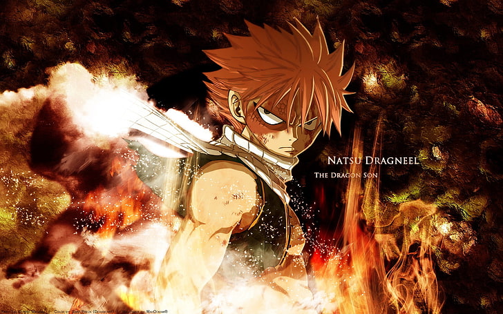 anime, Fairy Tail, Dragneel Natsu, nature, no people, arts culture and entertainment, HD wallpaper