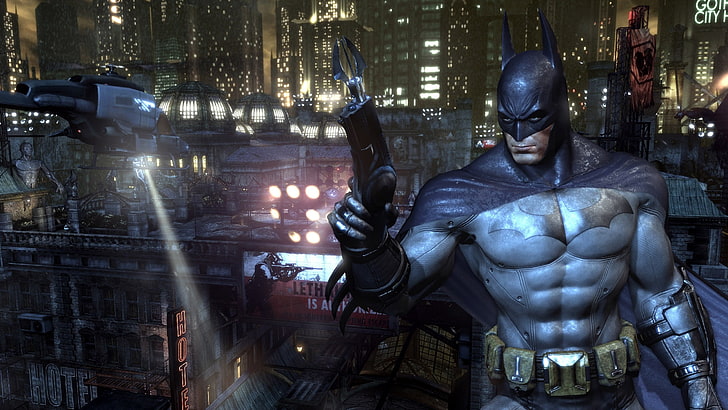Batman 3D illustration, Batman: Arkham City, video games, representation, HD wallpaper