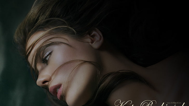 Kate Beckinsale, women, actress, brunette, face, celebrity, HD wallpaper