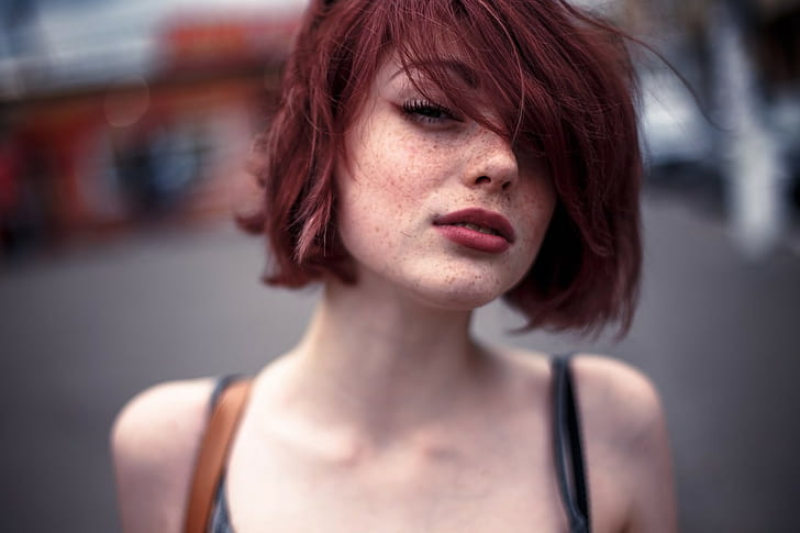 Mayya Giter, redhead, freckles, portrait, headshot, beauty