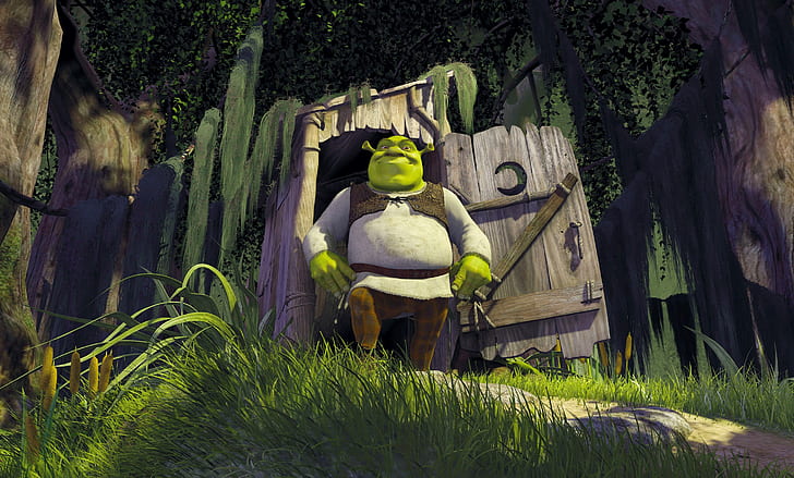 shrek, plant, grass, tree, one person, nature, growth, rear view