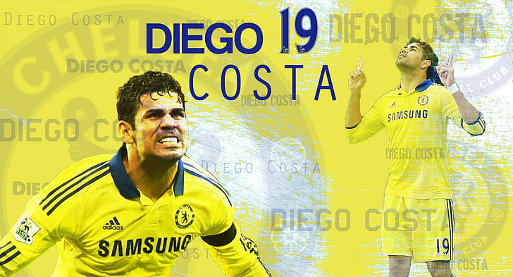 Chelsea FC, soccer, men, Diego Costa, HD wallpaper