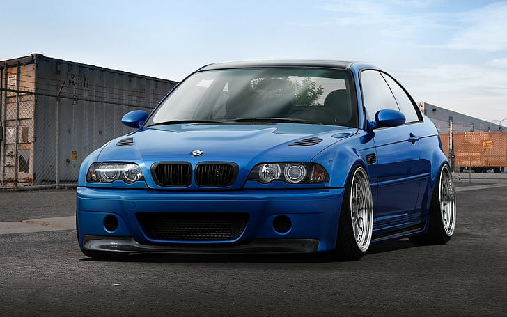 BMW, e46, BMW M3, BMW E46, blue cars, HD wallpaper