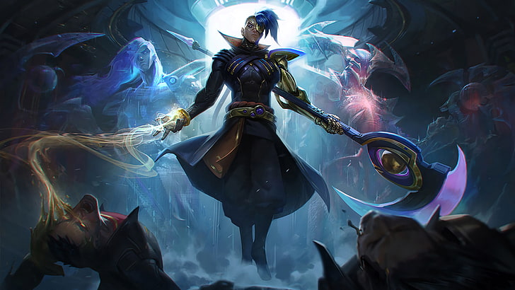 League of Legends, Kayn, real people, group of people, arts culture and entertainment, HD wallpaper
