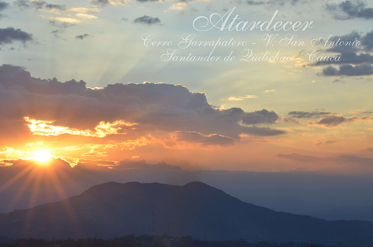 atardecer, sky, sunset, mountain, beauty in nature, scenics - nature
