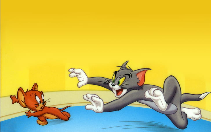 Tom And Jerry Bad Cat Tom Prosecution Mouse Jerry Hd Wallpapers For Mobile Phones Tablet And Laptop 2560×1600, HD wallpaper
