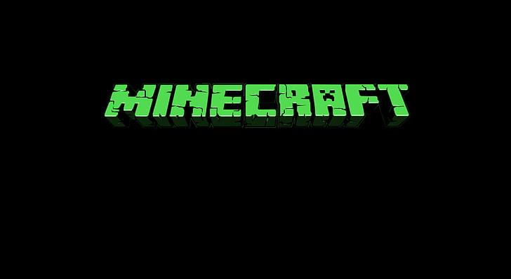 Minecraft wallpaper, Video Game, Logo, Mojang, communication