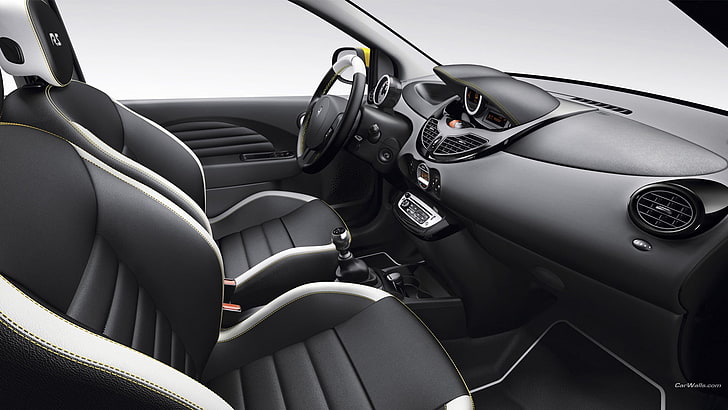 Renault Twingo, car, car interior, mode of transportation, motor vehicle, HD wallpaper