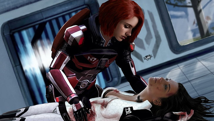 Mass Effect, Mass Effect 3, Commander Shepard, Miranda Lawson, HD wallpaper