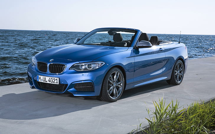 2015 BMW 2 Series Convertible M235i 4, blue bmw m4 convertible, HD wallpaper