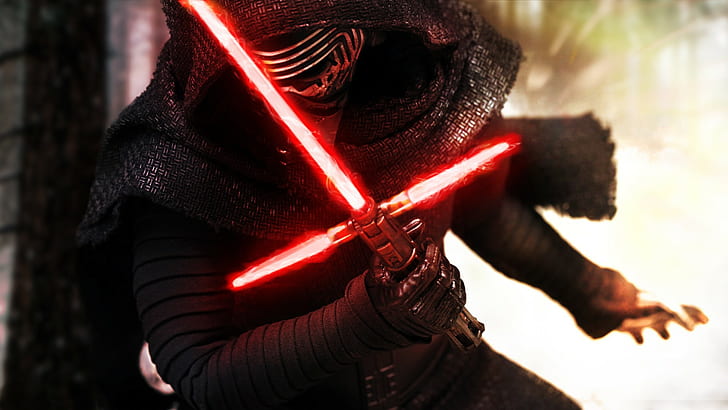 Star Wars: The Force Awakens, Composite, black, Kylo Ren, closeup