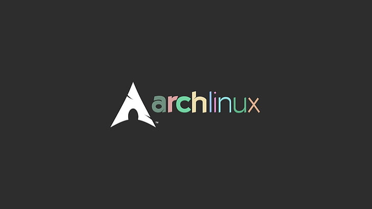 green and multicolored Arch Linux illustration, text, communication