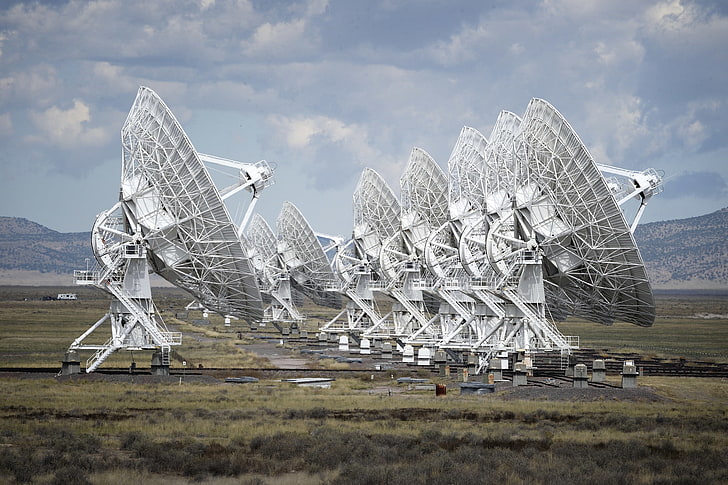 the sky, antenna, New Mexico, technology, radio telescope, HD wallpaper