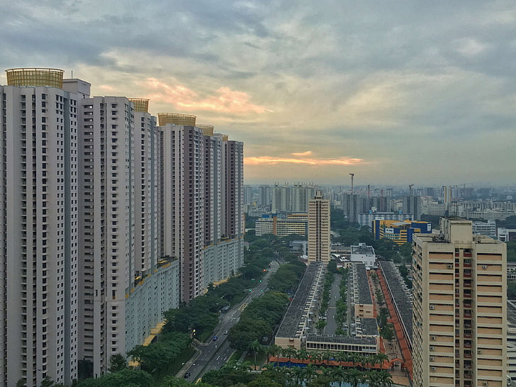 architecture, hdb, public housing, singapore, toa payoh, town, HD wallpaper