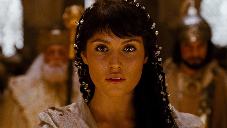Gemma Arterton, women, actress, model, brunette, Prince of Persia: The Sands of Time, HD wallpaper