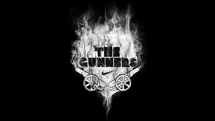 Hd Wallpaper The Cunners Logo Background Smoke Gun Arsenal