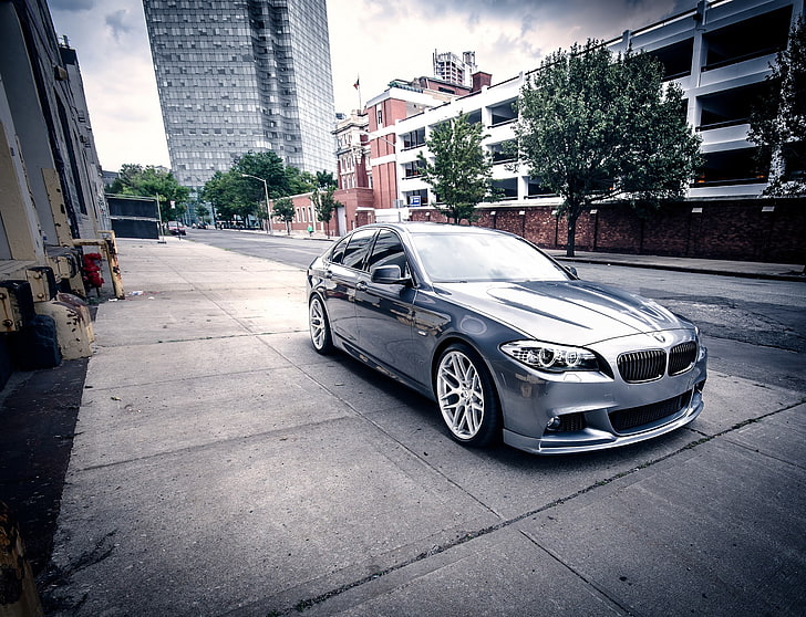 BMW, F10, 535xi, Msport, Sedan, 5-series, car, mode of transportation, HD wallpaper