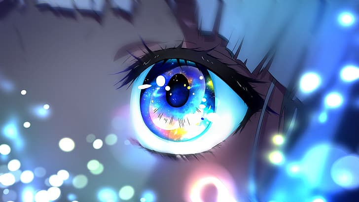 HD wallpaper: eyes, anime girls, 2K