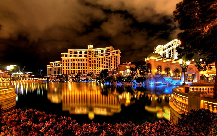 Wallpaper night, the city, lights, Las Vegas, Nevada images for desktop,  section город - download