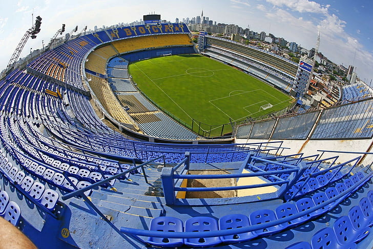 la bombonera stadium soccer pitches argentina, HD wallpaper