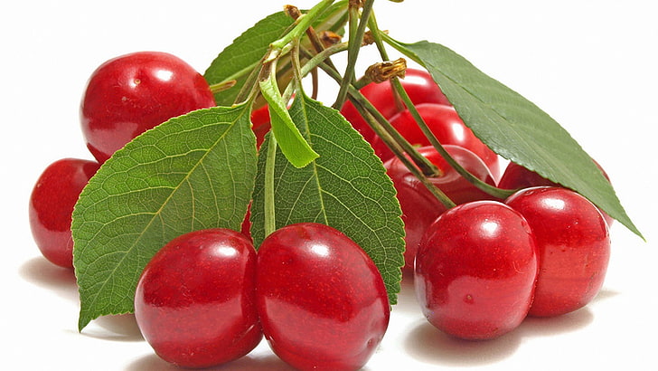 cherry, berry, fruit, sweet, ripe, food, juicy, fresh, cherries, HD wallpaper