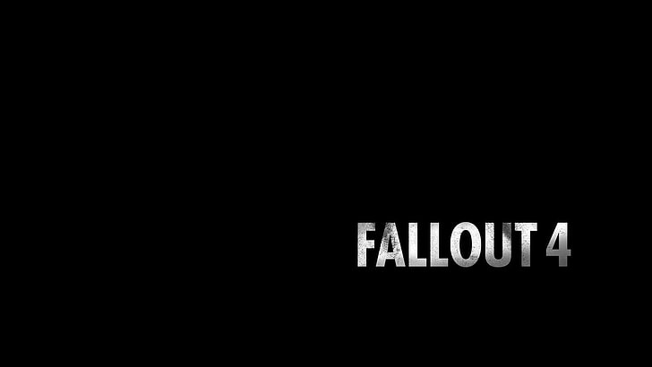 Fallout 4 logo, text, western script, communication, copy space
