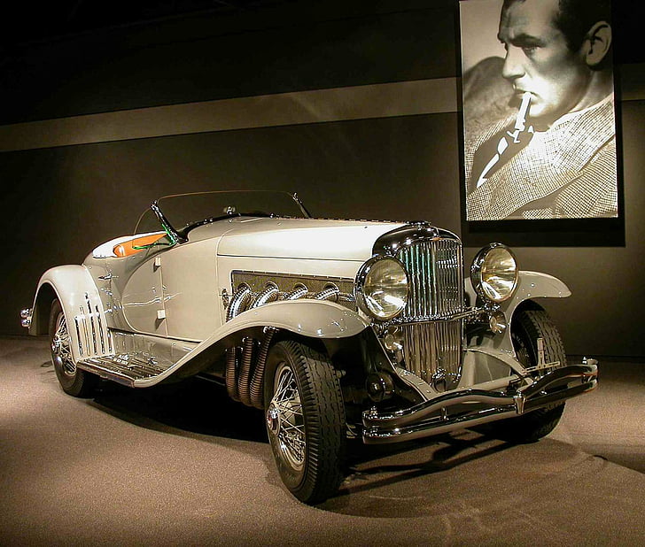 1935, car, classic, duesenberg, lagrande, roadster, ssj, HD wallpaper