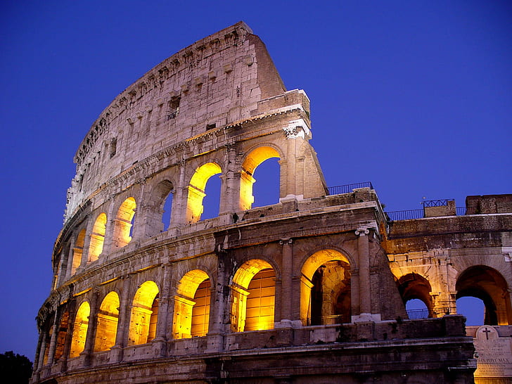 Colosseum in Rome, italia, italia, Colosseo, Roma, Italia, roman, HD wallpaper