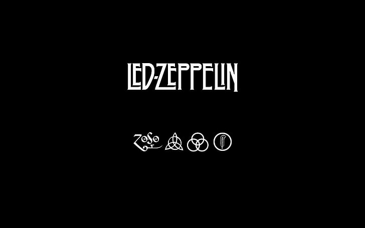 Led Zeppelin wallpaper, music, minimalism, text, communication, HD wallpaper