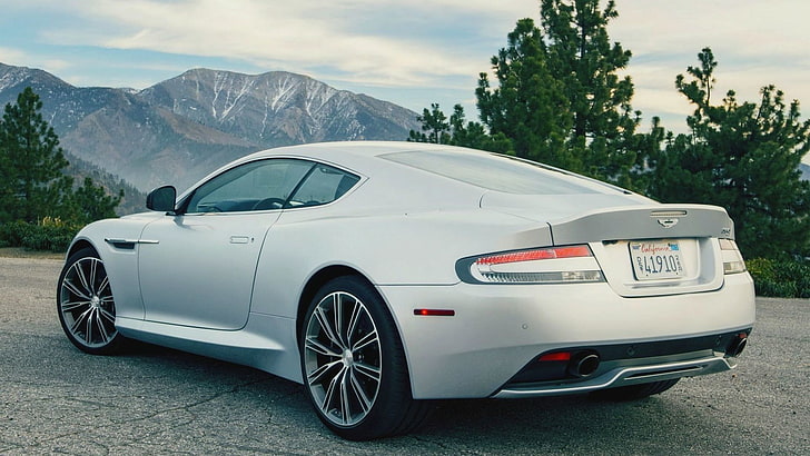silver coupe, Aston Martin DBS, car, mode of transportation, motor vehicle, HD wallpaper