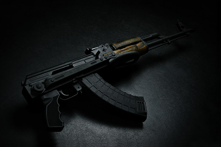 HD wallpaper: black Ak-47 assault rifle, machine, cartridge, USSR, Russia,  shop | Wallpaper Flare