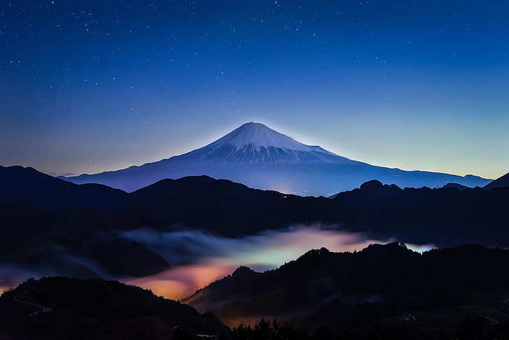 Mount Fuji, Japan, nature, landscape, mountains, scenics - nature