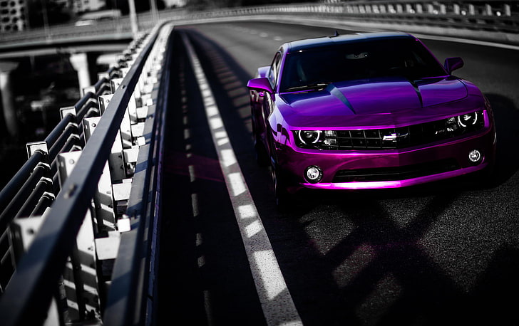 HD wallpaper: purple Chevrolet coupe, car, camaro, tuning, chrome,  transportation | Wallpaper Flare