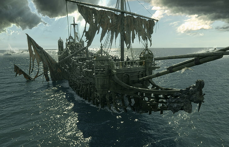 ship, Pirates of the Caribbean: Dead Men Tell No Tales, movies, HD wallpaper