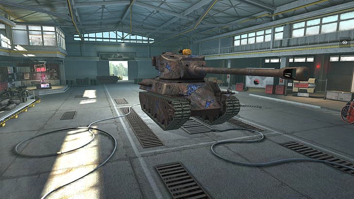 wot blitz, heavy tank, m6 tank, entertainment, CGI HD wallpaper