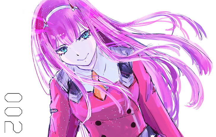 HD wallpaper: Anime, Darling in the FranXX, Aqua Eyes, Horns, Long Hair, Pink  Hair | Wallpaper Flare