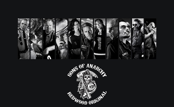 Sons Of Anarchy, Sons of Anarchy logo, Movies, Other Movies, human representation, HD wallpaper