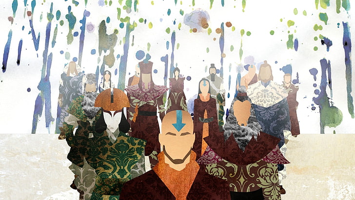 Avatar painting, Aang, Avatar: The Last Airbender, The Legend of Korra, HD wallpaper