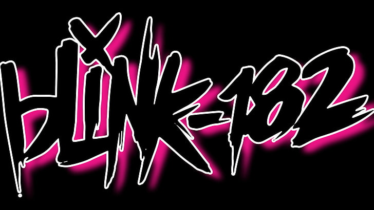 Band (Music), Blink 182, Pink, Rock (Music), text, black background, HD wallpaper