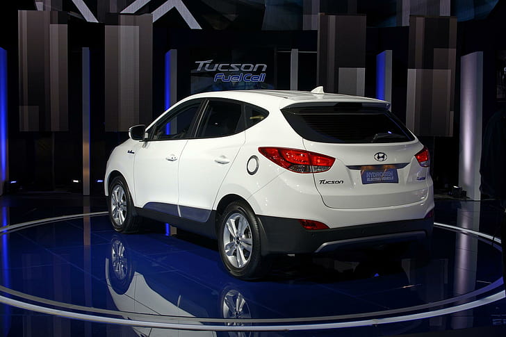 hyundai tucson fuel cell la_auto, car, HD wallpaper