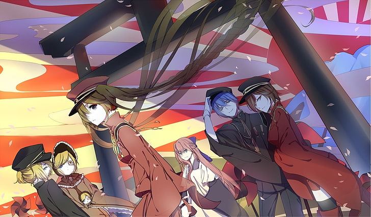 Vocaloid, Hatsune Miku, Kagamine Len, Kagamine Rin, Meiko, Megurine Luka, HD wallpaper