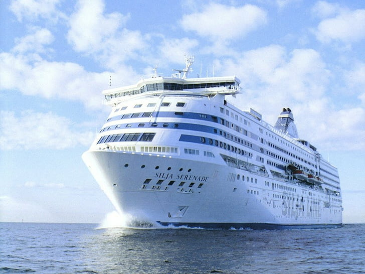 ship, sea, vehicle, cruise ship, HD wallpaper