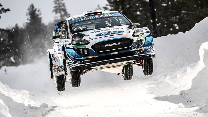 wrc, Rally, Arctic, Ford Fiesta RS WRC, Teemu Suninen, 2021 (Year), HD wallpaper