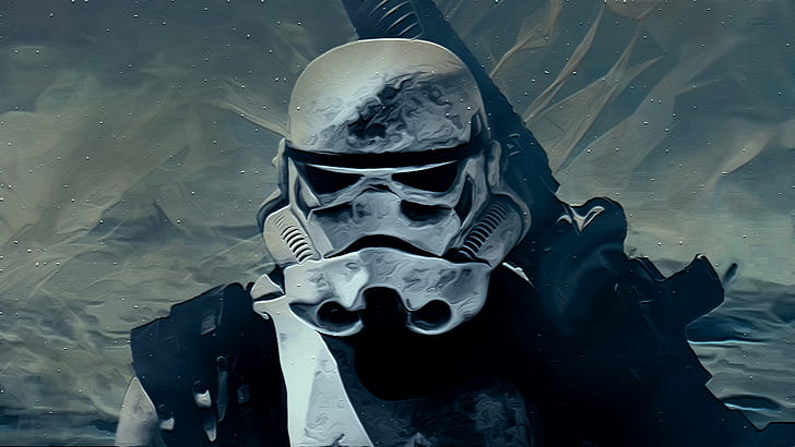 HD wallpaper: Storm Trooper painting