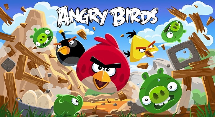 Wallpaper HD: Angry Birds Versi Baru, Poster Angry Birds, Permainan, Latar Belakang | Wallpaper Suar
